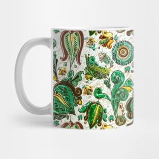 Traditional Ukrainian Floral Seamless Pattern Mug